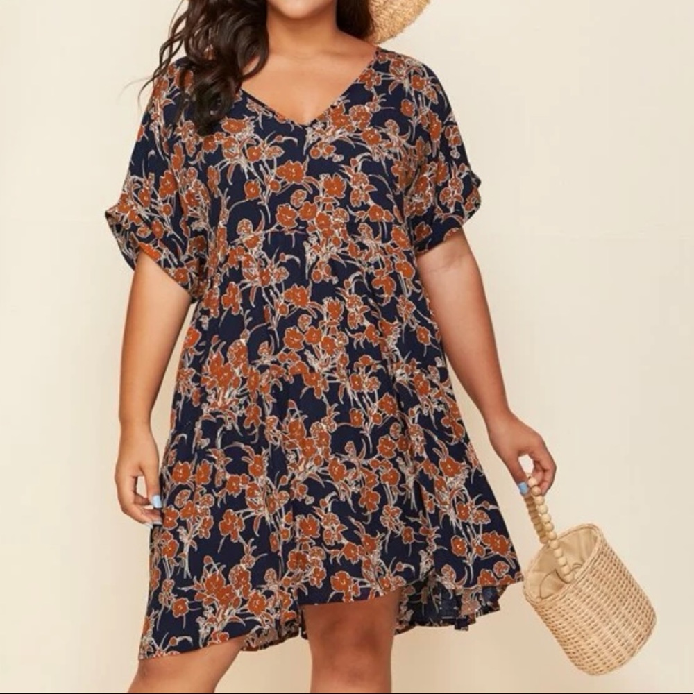 Layered ruffle dress